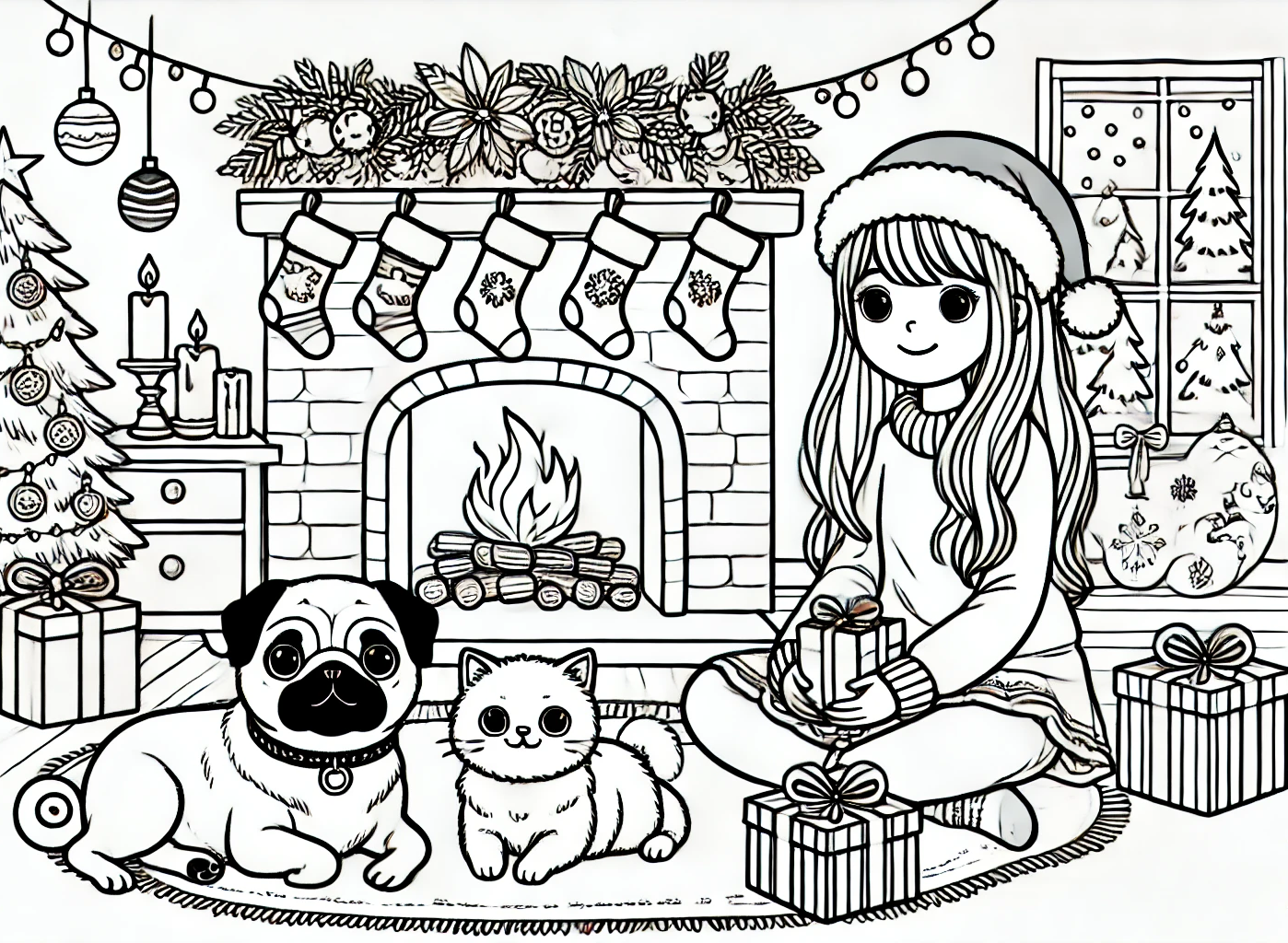 23.12.2024 – Weihnachtliche Ausmalbilder
